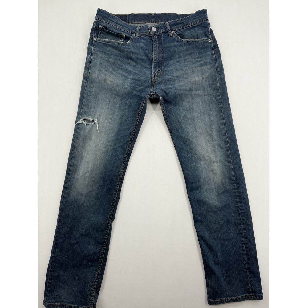 Levi's 505‎ Jeans Men's 34x32 Regular Fit Straight Leg Med Stonewash Zipper Fly